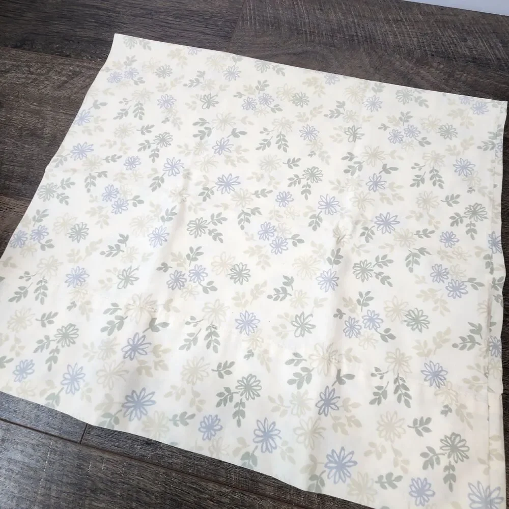 Vtg Westpoint Stevens Floral Sheet Set 4 Pc Queen USA Romantic Cottage Core
